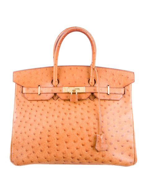 Hermes ostrich bags